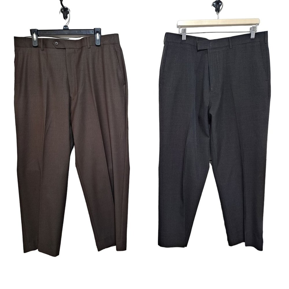 Perry Ellis Portfolio Louis Raphael Dress Pant Men Size 38 x 30 Classic Workwear
